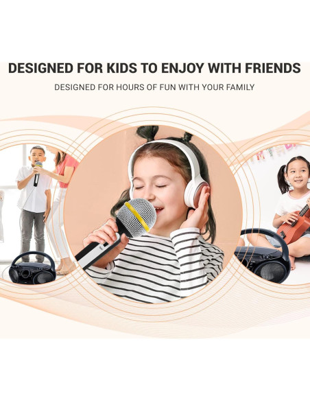 Karaoke Portátil SingingWood NP030AB-GK, Bluetooth y CD