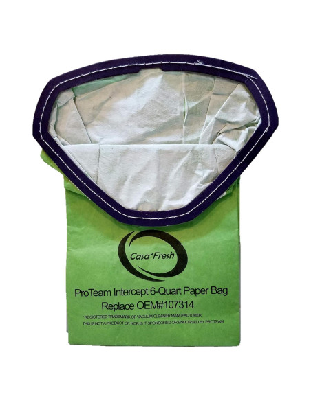Bolsas de Filtro Casa Fresh 10 PK para ProTeam 6 Qt Bolsas de Filtro Casa Fresh 10 PK para ProTeam 6 Qt