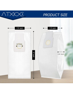 6 Bolsas de Reemplazo para Aspiradora Kenmore Tipo O ATXKXE 2