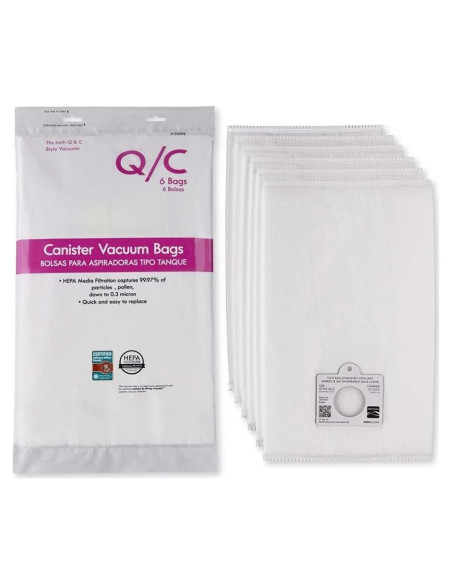 Bolsas de Vacío HEPA Youmeichuang Tipo Q - C 6 Pzas Bolsas de Vacío HEPA Youmeichuang Tipo Q - C 6 Pzas