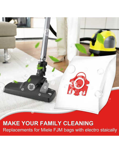 Bolsas de Aspiradora Miele FJM LemonQueen 16 Piezas
