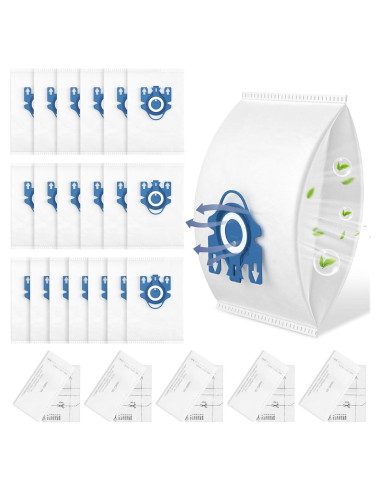 20 Bolsas de Aire 3D Ecleanfy para Aspiradoras Miele GN