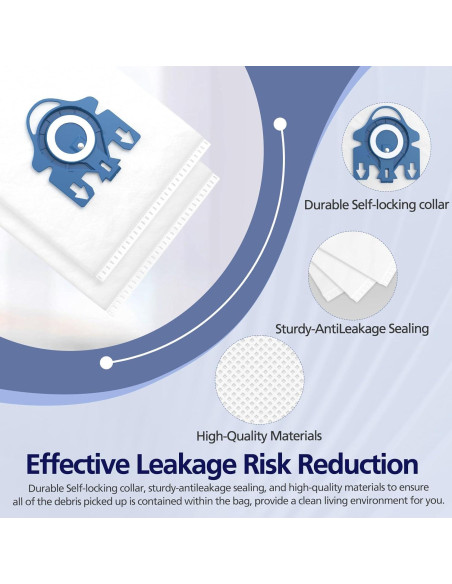 20 Bolsas de Aire 3D Ecleanfy para Aspiradoras Miele GN