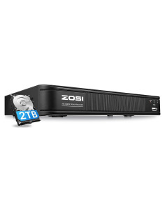 Grabador DVR ZOSI 5MP Lite 8 Canales 2TB H.265+