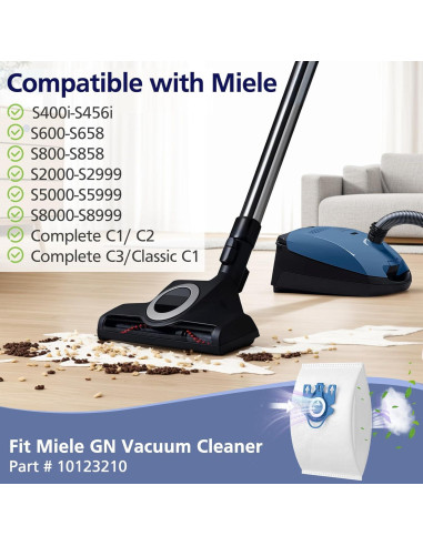 20 Bolsas de Aire 3D Ecleanfy para Aspiradoras Miele GN