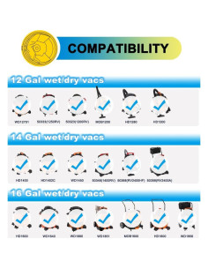 Bolsas de Reemplazo RIDGID VF3502 para Aspiradoras 12-16 Gal 2