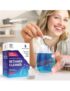 Limpiador de Dispositivos Dentales Bastion 180 Tabletas Efervescentes 2