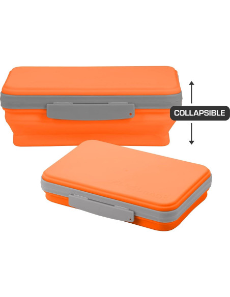 Caja de Almacenamiento Flexi It's Academic Naranja Plegable
