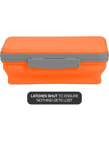 Caja de Almacenamiento Flexi It's Academic Naranja Plegable