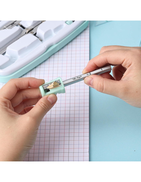 Juego de Geometría Mr. Pen 13 Piezas con Caja Verde