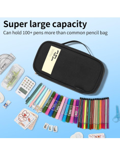 Estuche de Lápices XQXA PC-2216-BT Negro Gran Capacidad 2