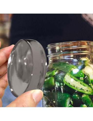 Pesas de Fermentación de Vidrio Premium para Tarros Mason 7 cm - Paquete de 8