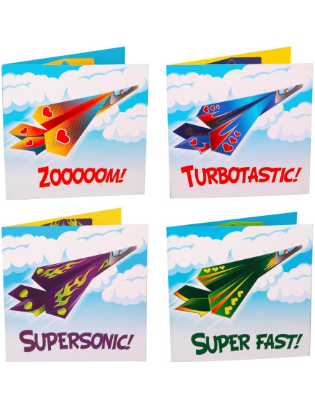 Tarjetas de San Valentín Kangaroo 28 aviones de papel