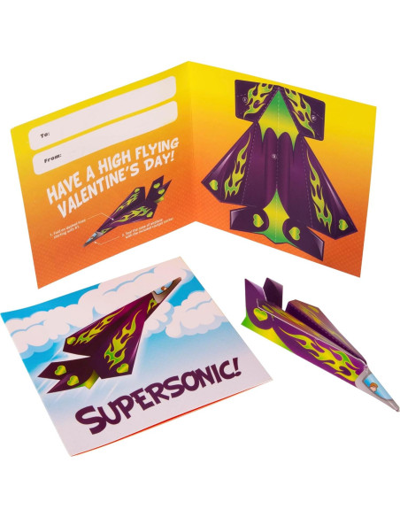 Tarjetas de San Valentín Kangaroo 28 aviones de papel