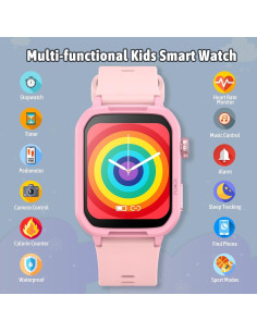 Reloj Inteligente SUPUKU H96 para Niños Rosa con Fitness 2
