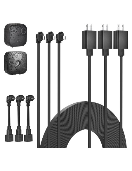Paquete de 3 cables de alimentación 3 m para Blink Outdoor 4