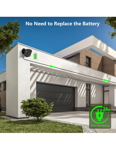 Paquete de 3 cables de alimentación 3 m para Blink Outdoor 4