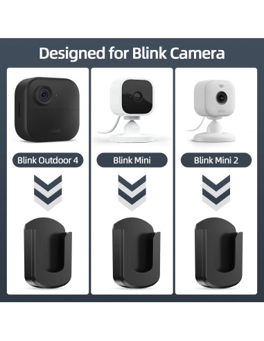 Soporte Adhesivo para Cámara Blink BOUNHOHE - Paquete de 3