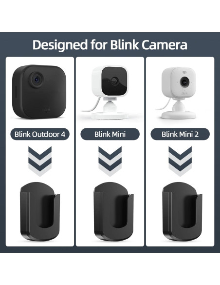 Soporte Adhesivo para Cámara Blink BOUNHOHE - Paquete de 3