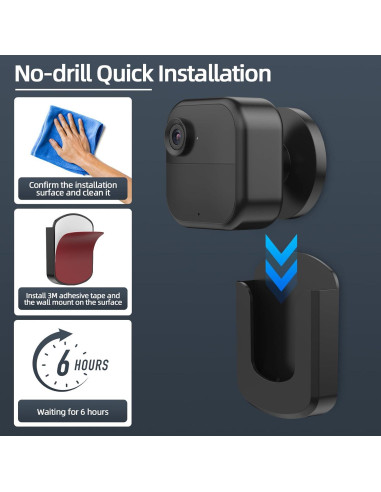 Soporte Adhesivo para Cámara Blink BOUNHOHE - Paquete de 3