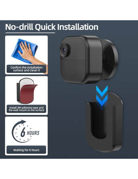 Soporte Adhesivo para Cámara Blink BOUNHOHE - Paquete de 3