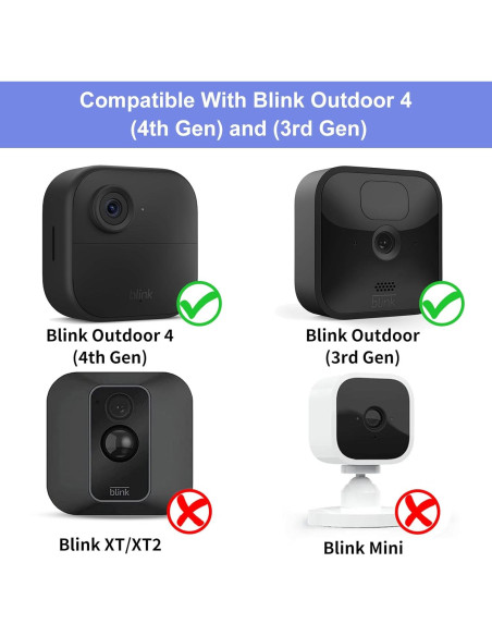Soporte de Pared para Blink Outdoor 4 y 3 - 3 Paquete Negro