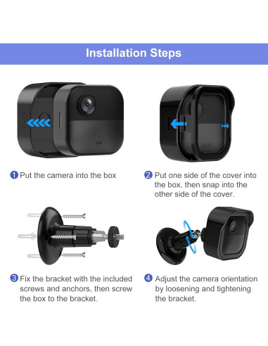 Soporte de Pared para Blink Outdoor 4 y 3 - 3 Paquete Negro