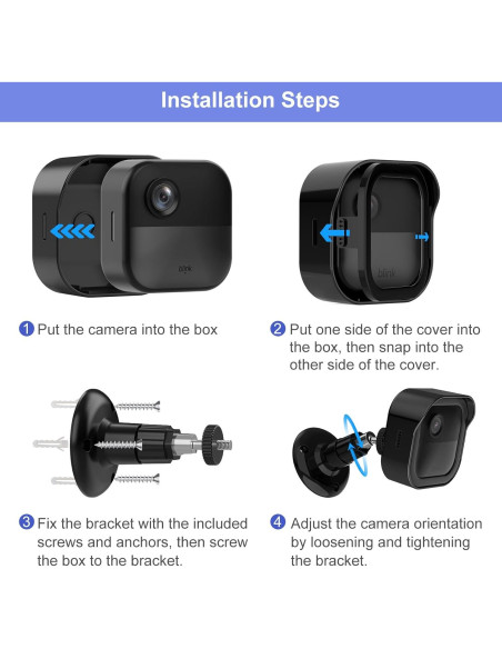 Soporte de Pared para Blink Outdoor 4 y 3 - 3 Paquete Negro