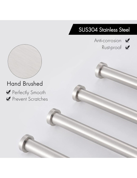 Barra de Toalla Giratoria KES 49.5 cm 4-Brazos Acero Inoxidable