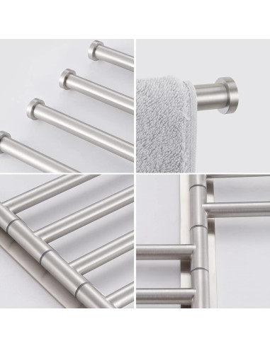 Barra de Toalla Giratoria KES 49.5 cm 4-Brazos Acero Inoxidable