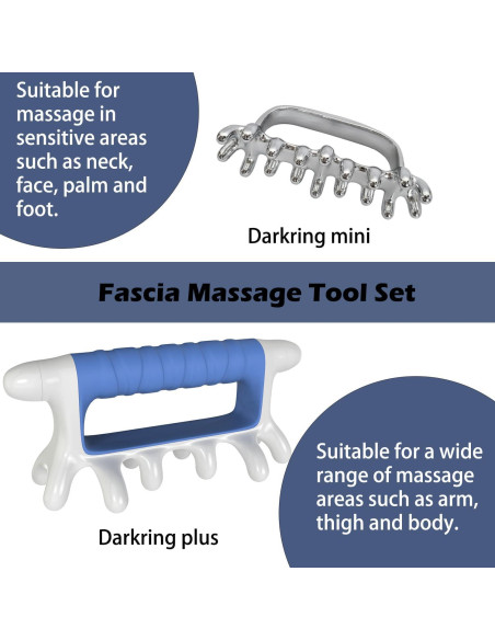 Juego de Masaje Facial DARKRING - Acero Inoxidable y Plástico