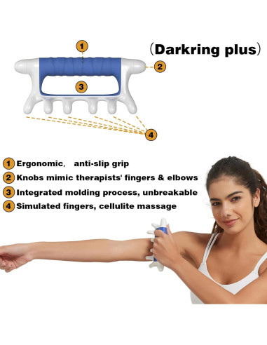 Juego de Masaje Facial DARKRING - Acero Inoxidable y Plástico