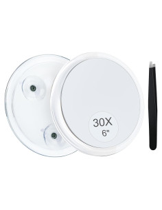 Espejo de Aumento 30X MIYADIVA 15 cm Ventosa Maquillaje