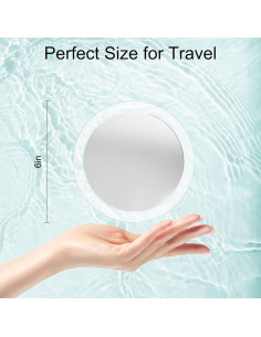 Espejo de Aumento 30X MIYADIVA 15 cm Ventosa Maquillaje 2