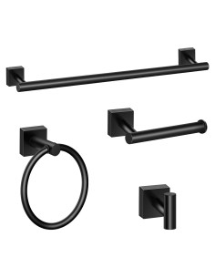 Juego de Accesorios de Baño DEGULAS 4 Piezas Acero Inoxidable