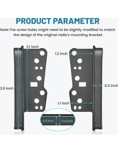 Kit de instalación radio doble DIN NuIth para Toyota 1997-2009 2