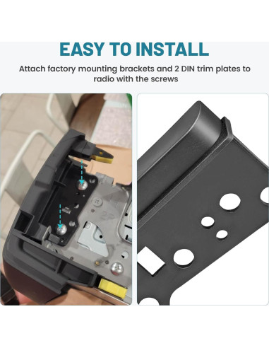Kit de instalación radio doble DIN NuIth para Toyota 1997-2009