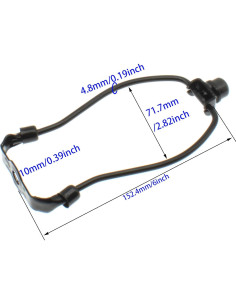 Soporte de Pantalla de Lámpara FDXGYH Negro 15,24 cm Duradero 2