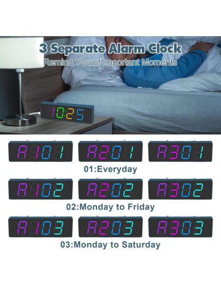 Kit de Soldadura DIY BANRIA Reloj Digital RGB 4 Dígitos