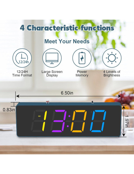 Kit de Soldadura DIY BANRIA Reloj Digital RGB 4 Dígitos