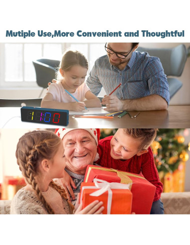 Kit de Soldadura DIY BANRIA Reloj Digital RGB 4 Dígitos