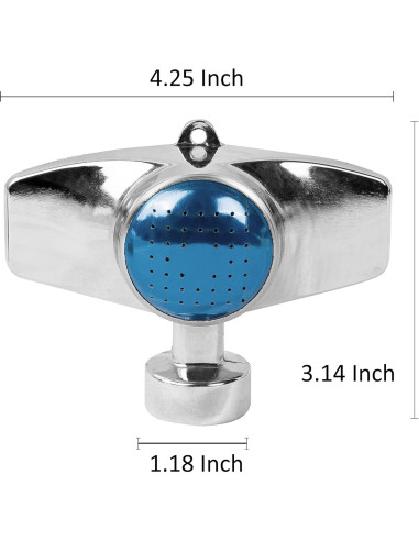 Aspersor de Metal Hourleey 360 Paquete de 2 para Jardín