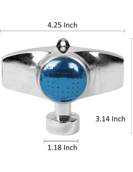 Aspersor de Metal Hourleey 360 Paquete de 2 para Jardín