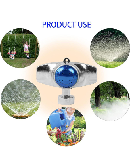 Aspersor de Metal Hourleey 360 Paquete de 2 para Jardín