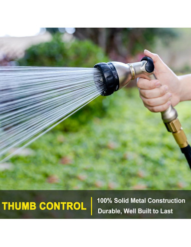 Boquilla de Manguera FANHAO Metal 8 Patrones Riego Jardín