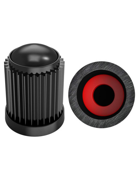 30 Tapas de Válvula Neumático SAMIKIVA Universal Negro