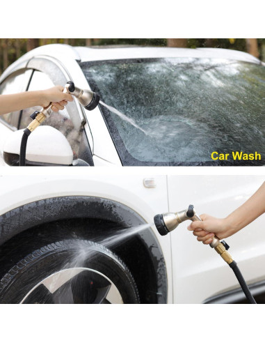 Boquilla de Manguera FANHAO Metal 8 Patrones Riego Jardín