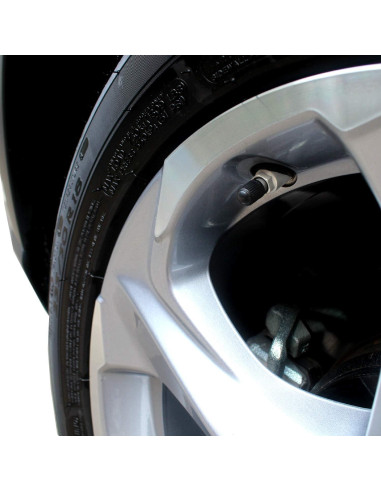 30 Tapas de Válvula Neumático SAMIKIVA Universal Negro