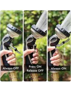 Boquilla de Manguera Restmo con Gatillo y 9 Patrones de Riego 2