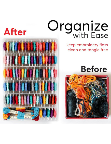 Caja organizadora de hilos Bulk Paradise 17 compartimentos